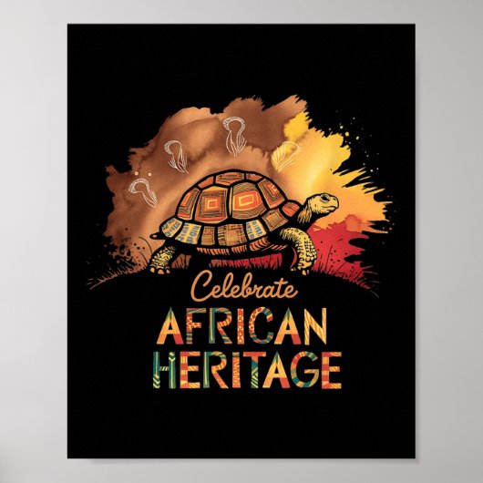 Afrikaanse erfgoed Kwanzaa Black History Month Poster (Voorkant)