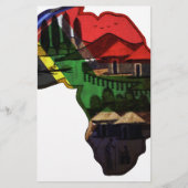 Afrikaanse erfgoedkunst - een culturele fusie briefpapier (Voorkant)