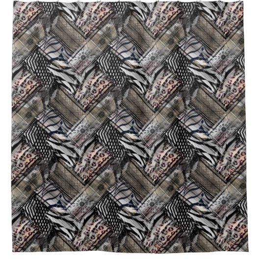 Afrikaanse etnisch .ю douchegordijn (Voorkant)