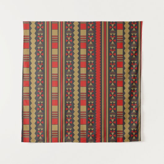 Afrikaanse etnische Azteken Wandkleed (Voorkant (horizontaal))