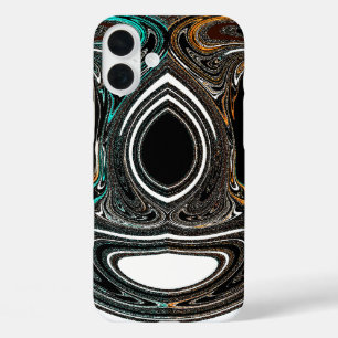 Afrikaanse Etnische Doodle Zebra Getextureerd Ab iPhone 16 Plus Hoesje