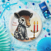 Afrikaanse etnische Kwanzaa wilde dieren in vermom Papieren Bordje (Feest)