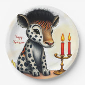 Afrikaanse etnische Kwanzaa wilde dieren in vermom Papieren Bordje (Voorkant)