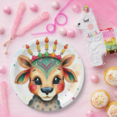 Afrikaanse etnische Kwanzaa wilde dieren in vermom Papieren Bordje (Feest)