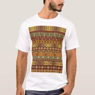 Afrikaanse etnische motieven, ornamentele achtergr t-shirt