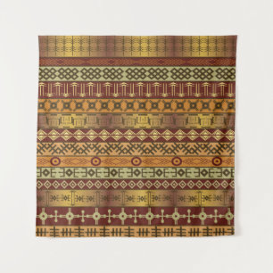 Afrikaanse etnische motieven, ornamentele achtergr wandkleed