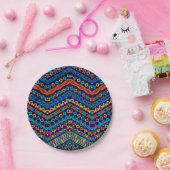 Afrikaanse etnische schimmelvorming papieren bordje (Feest)