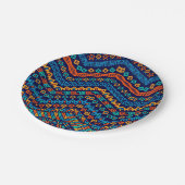 Afrikaanse etnische schimmelvorming papieren bordje (Gekanteld)