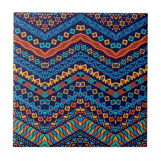 Afrikaanse etnische schimmelvorming tegeltje (Voorkant)