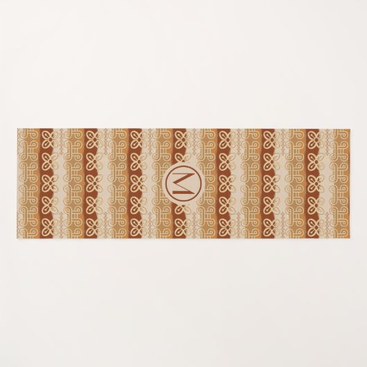 Afrikaanse etnische stam Adinkra-stam. yoga mat. Yogamat (Voorkant (horizontaal))