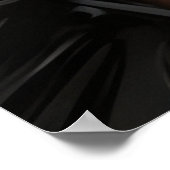 Afrikaanse exotische glazen goudhanddoeken oorring poster (Hoek)