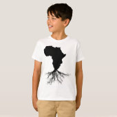 Afrikaanse expat pan Afrikaans continent kaart T-shirt (Voorkant volledig)