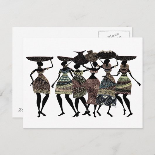 Afrikaanse feast briefkaart (Voorkant / Achterkant)