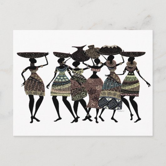 Afrikaanse feast briefkaart (Voorkant)