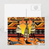 Afrikaanse feast briefkaart (Voorkant / Achterkant)