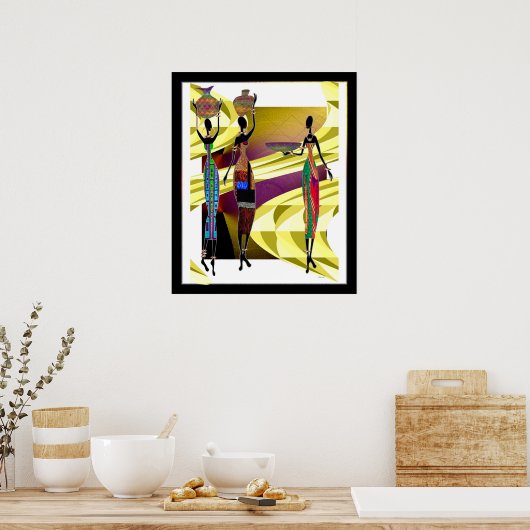 Afrikaanse feast poster (Keuken)