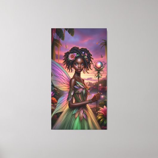 Afrikaanse fee canvas afdruk (Voorkant)