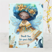 Afrikaanse Fee Dank Je Wel Turquoise Goud Roze Pri Kaart (Gele Bloem)