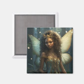 Afrikaanse fee groen & brons magneet (Voorkant / Achterkant)