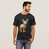 Afrikaanse Fennek Vos Dier T-shirt (Voorkant volledig)