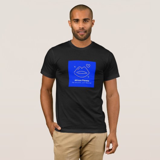Afrikaanse fitness t-shirt (Voorkant volledig)