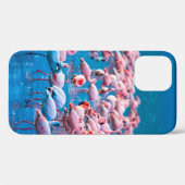 Afrikaanse flamingos. Band van de flamingos Case-Mate iPhone Case (Achterkant (horizontaal))