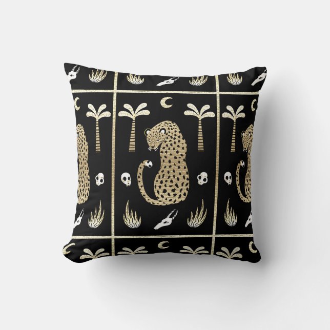 Afrikaanse Folk Art Kussen (Voorkant)