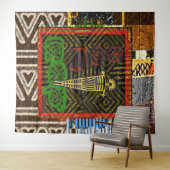 Afrikaanse Folk Art Wandkleed (In Situ (horizontaal))