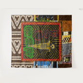 Afrikaanse Folk Art Wandkleed (Voorkant (horizontaal))