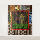 Afrikaanse Folk Art Wandkleed (Voorkant)