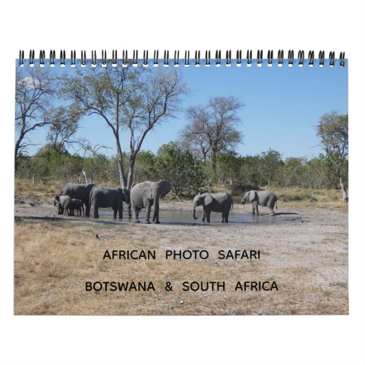 AFRIKAANSE FOTOSAFFARI - BOTSWANA & ZUID-AFRIKA KALENDER (Hoes)