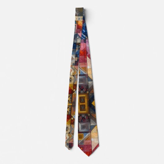 Afrikaanse geïnspireerde patchwork etnische hippie stropdas (Achterkant)