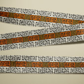 Afrikaanse geïnspireerde warme aarde tonen Kuba do Grosgrain Lint