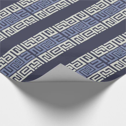 Afrikaanse geïnspireerde wolkstones Kuba Cloth Cadeaupapier (Hoek)