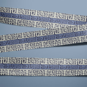 Afrikaanse geïnspireerde wolkstones Kuba Cloth Grosgrain Lint