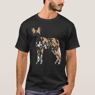 Afrikaanse gekleurde hond t-shirt