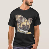 Afrikaanse gekleurde hond t-shirt (Voorkant)