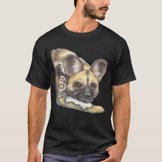 Afrikaanse gekleurde hond t-shirt