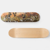 Afrikaanse gekleurde Puppies Persoonlijk Skateboard (Horizontaal)