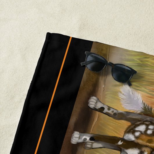 Afrikaanse gekleurde Puppies Strandlaken (In situ)