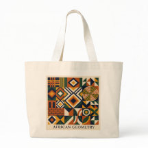 Afrikaanse Geometrie Boodschappentas