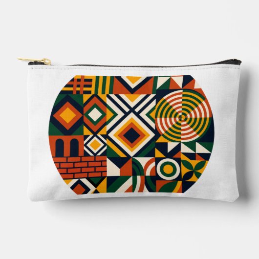 Afrikaanse Geometrie Kleine Tas (Voorkant)