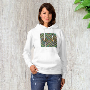 Afrikaanse geometrische motif hoodie