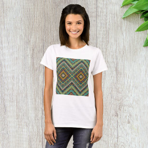 Afrikaanse geometrische motif t-shirt
