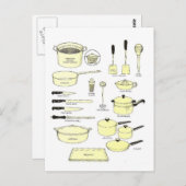 Afrikaanse gereedschap briefkaart (Voorkant / Achterkant)