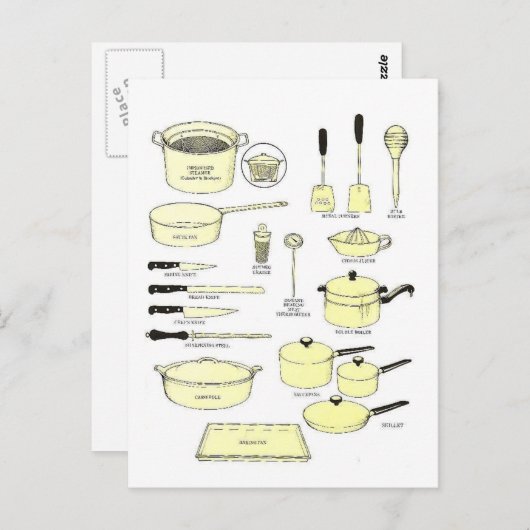 Afrikaanse gereedschap briefkaart (Voorkant / Achterkant)