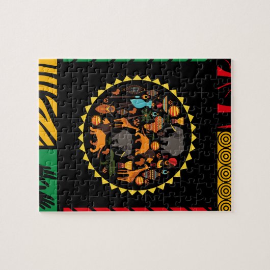 Afrikaanse gethemde puzzel (Horizontaal)