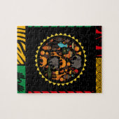Afrikaanse gethemde puzzel legpuzzel (Horizontaal)