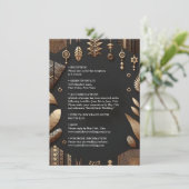 Afrikaanse Ghana Bruin Traditionele Nigeria Bruilo Informatiekaartje (Staand voorkant)