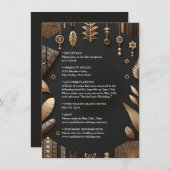 Afrikaanse Ghana Bruin Traditionele Nigeria Bruilo Informatiekaartje (Voorkant / Achterkant)